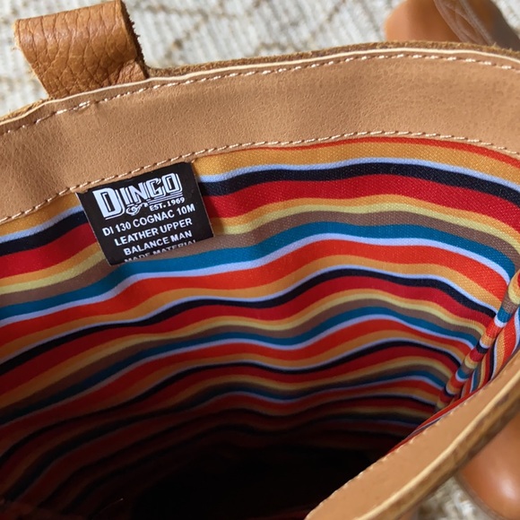 New DINGO LONGHORN WESTERN Cognac BOOTS - Picture 8 of 9